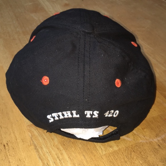Stihl TS 420 X2 Air filtration world tour 6 panel baseball style hat vented cap - Picture 2 of 11